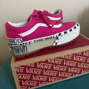 Vans Old Skool Stacked Hot Pink Sneakers